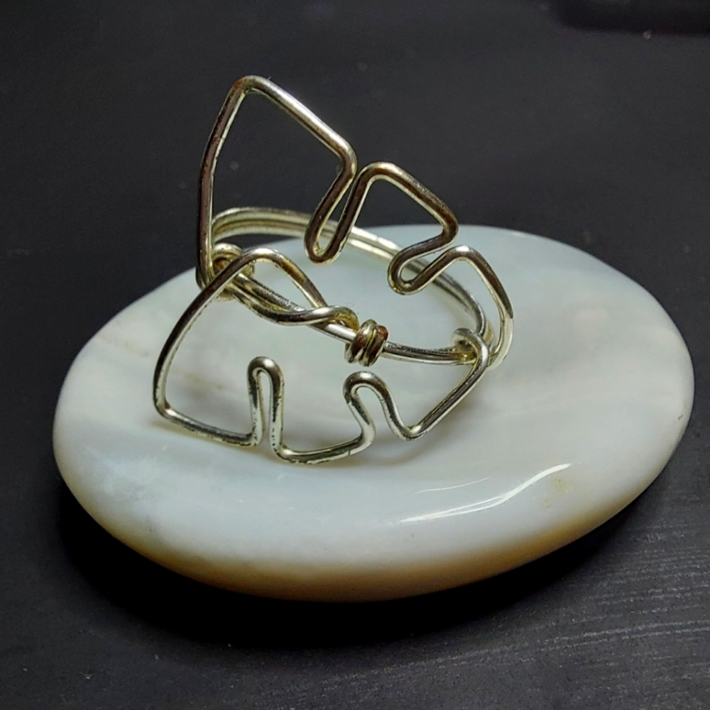 Handcrafted Silver Monstera Ring